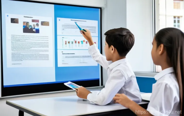 중학교 NIE 교육 - **Prompt:** A diverse group of middle school students (around 12-14 years old), dressed in casual bu...