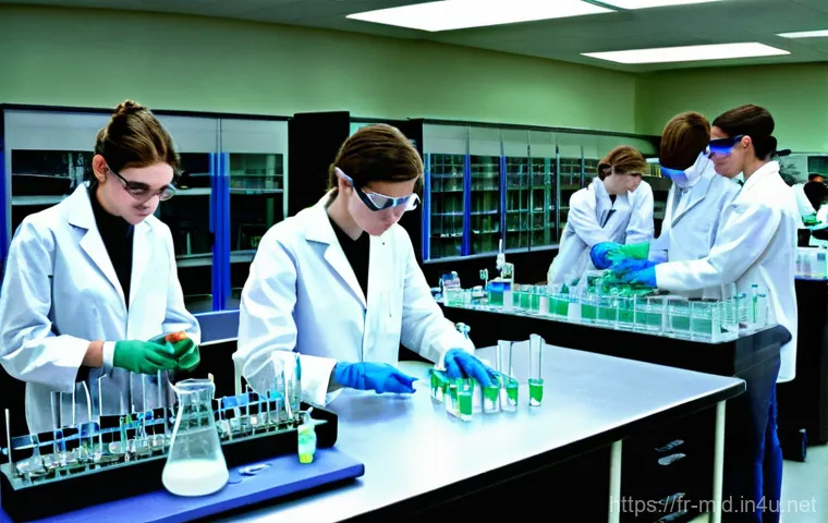 중학교 과학 실험 지도 - **Prompt 1: Classroom Chemistry Adventure**
"A vibrant, brightly lit classroom transformed into ... 중학교 과학 실험 지도 - **Prompt 1: Classroom Chemistry Adventure**
"A vibrant, brightly lit classroom transformed into ...