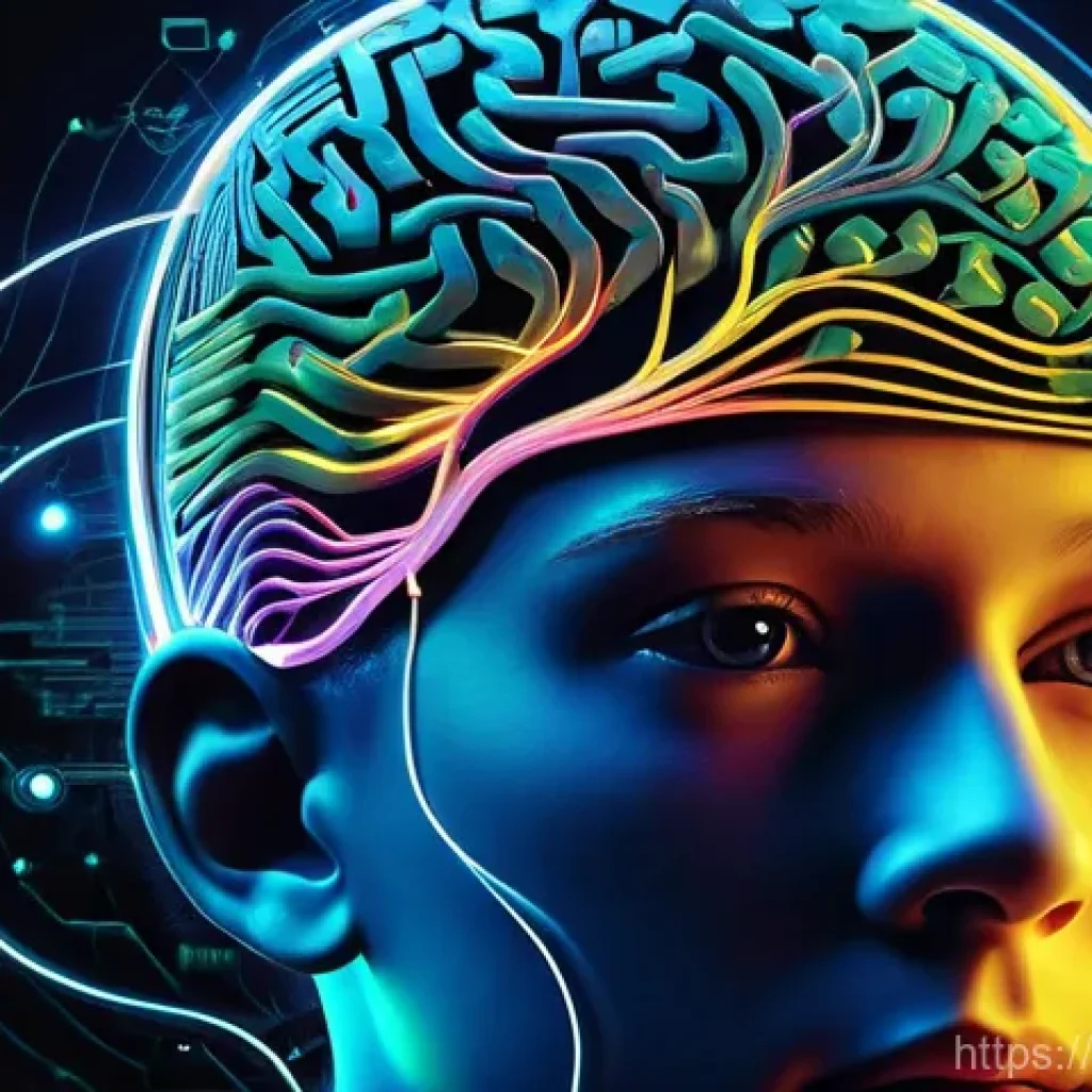 중학교 뇌 기반 학습법 - **Prompt:** A vibrant, conceptual illustration showcasing the "adolescent brain revolution." A young...