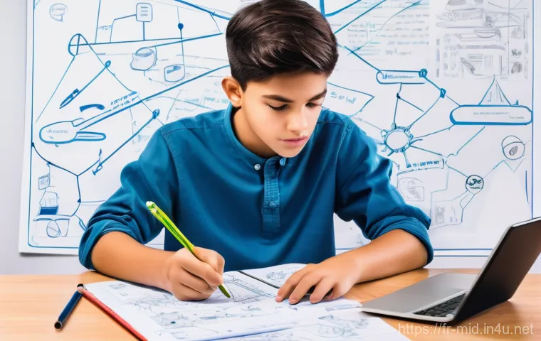 중학교 뇌 기반 학습법 - **Prompt:** A vibrant, conceptual illustration showcasing the "adolescent brain revolution." A young... 중학교 뇌 기반 학습법 - **Prompt:** A vibrant, conceptual illustration showcasing the "adolescent brain revolution." A young...