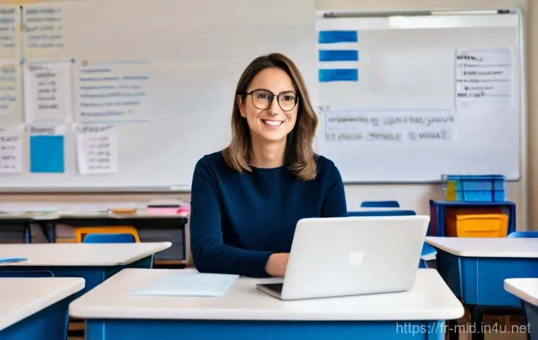 중학교 AI 기반 학습 분석 - **Prompt:** A modern French middle school (collège) classroom bustling with activity during an AI-en... 중학교 AI 기반 학습 분석 - **Prompt:** A modern French middle school (collège) classroom bustling with activity during an AI-en...